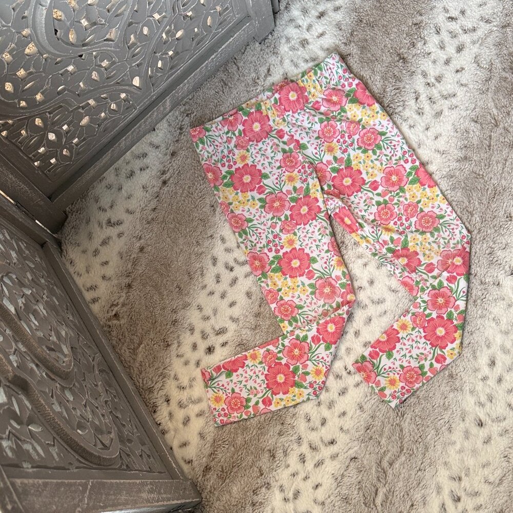 Tommy Bahama pastel floral pants girls 5T garden party school girlhoodcore
